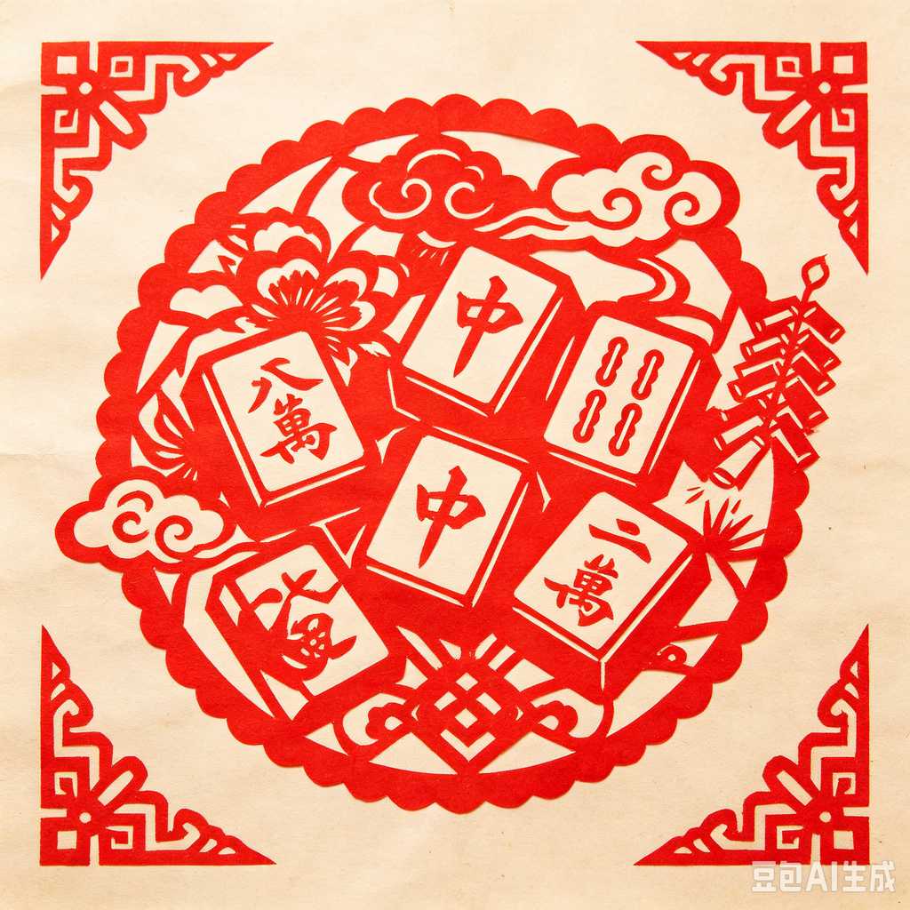 embossed mahjong set design