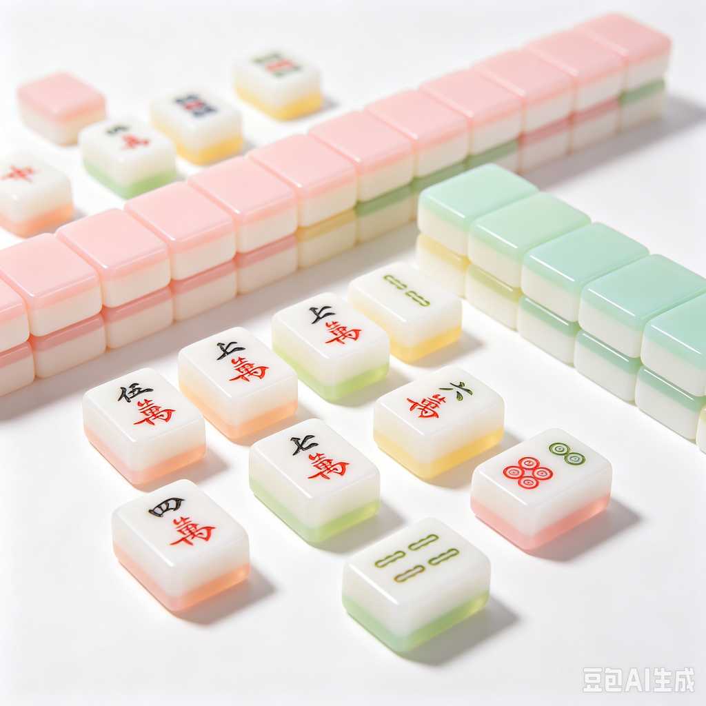 custom logo printed mahjong tiles