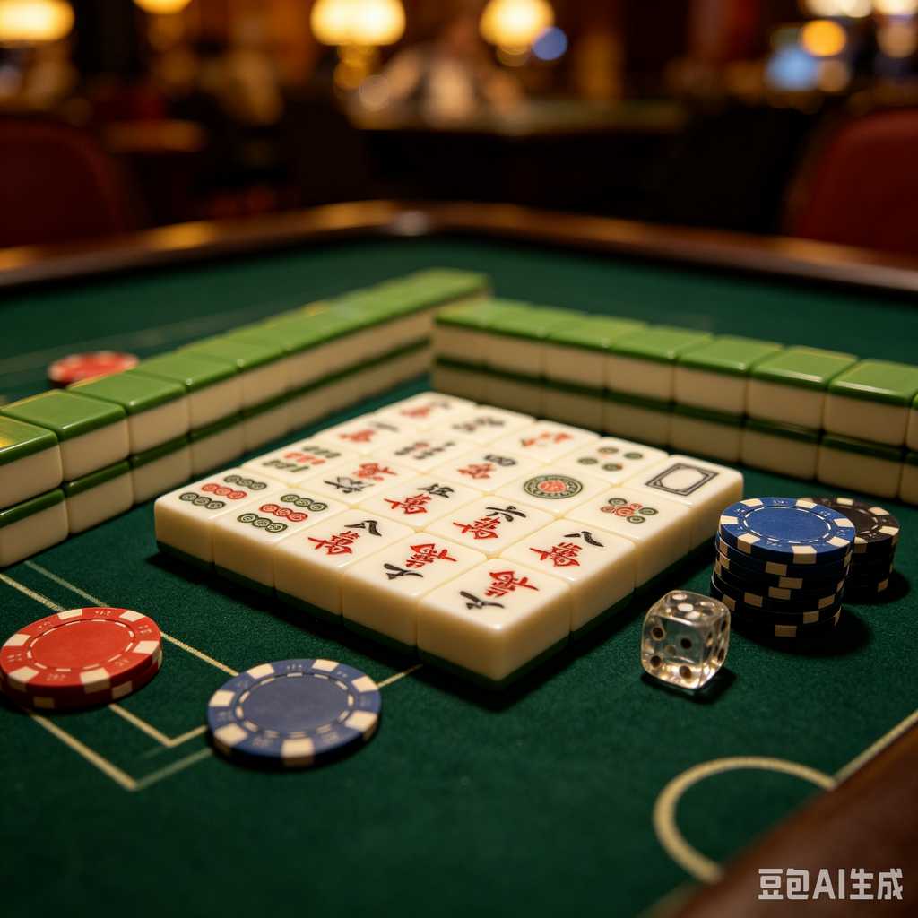 colorful mahjong score chips
